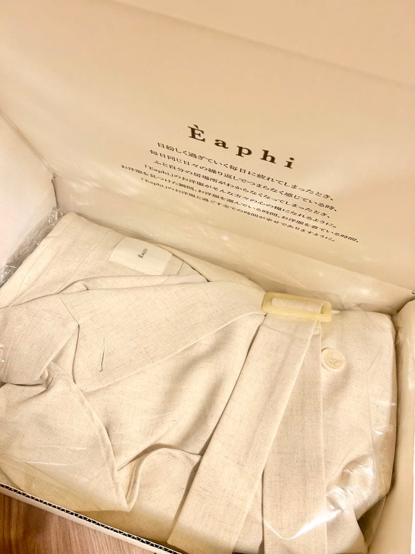 ジャケット・アウター EAPHI ASYMMETRY CAPE TRENCH COAT