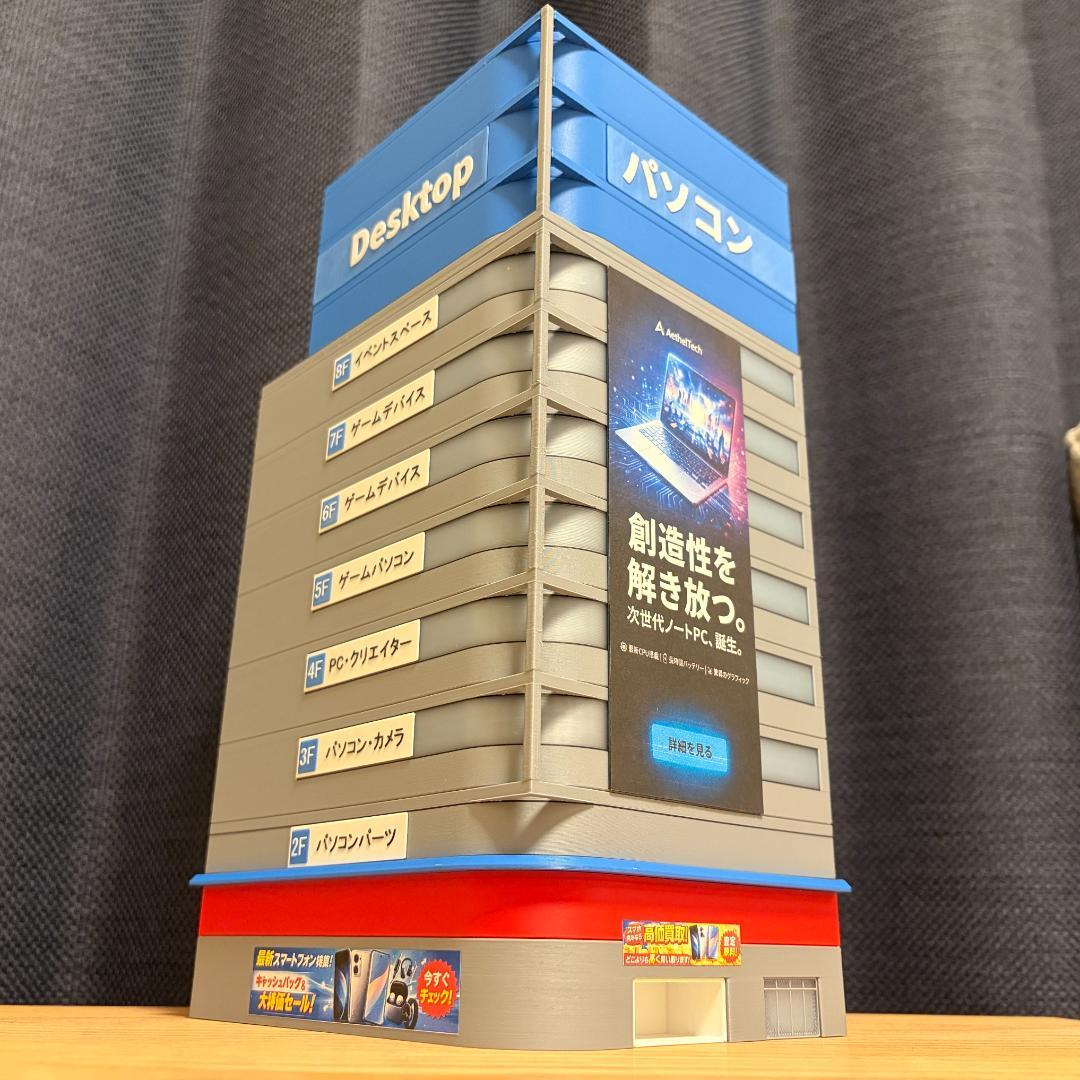 Nゲージ 家電量販店A（完成品）模型 ストラクチャー