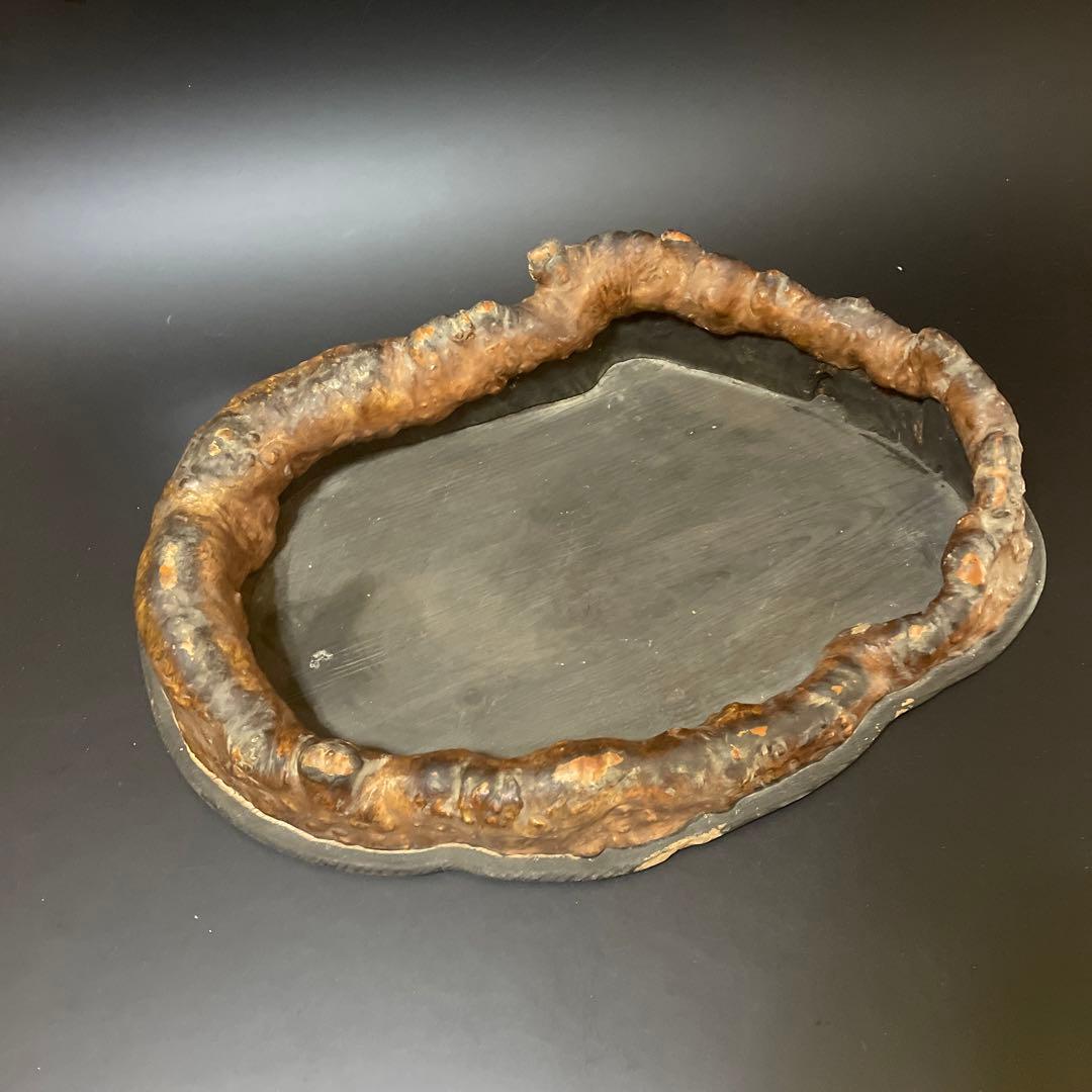 時代　天然杢　特大　くり抜き火鉢