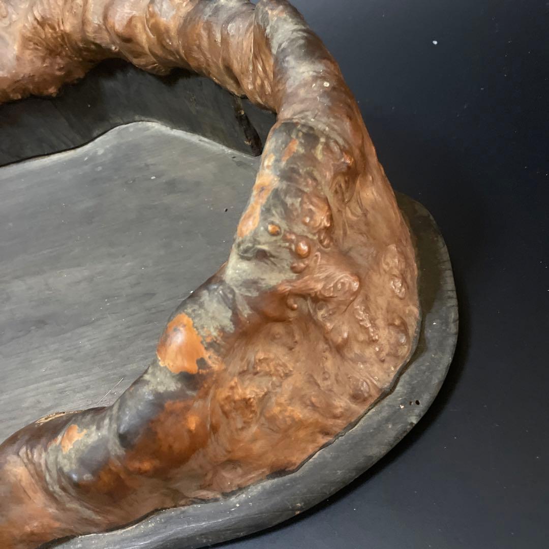 時代　天然杢　特大　くり抜き火鉢