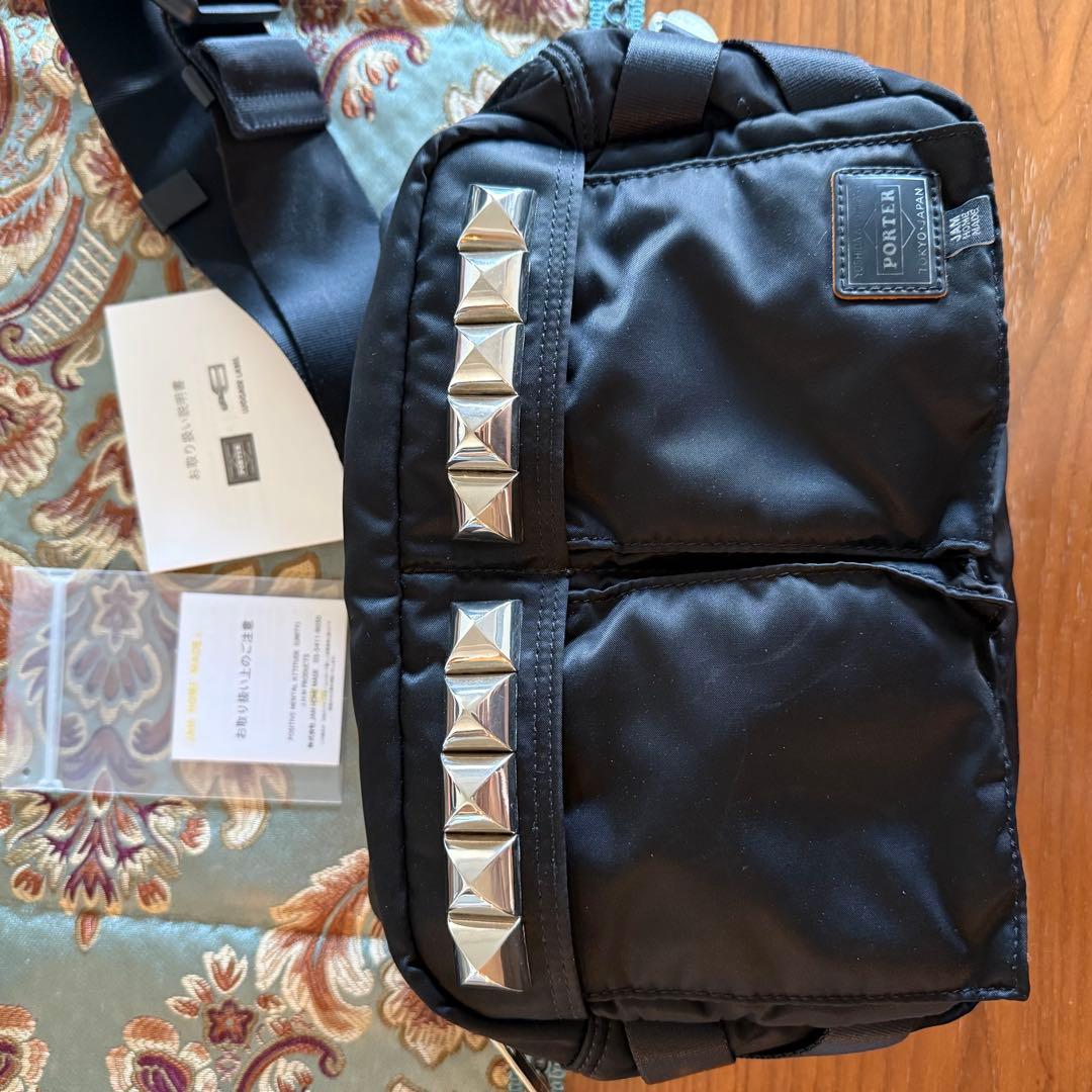 美品　PORTER×JAM  MADE スタッズ　コラボ ボディバッグ