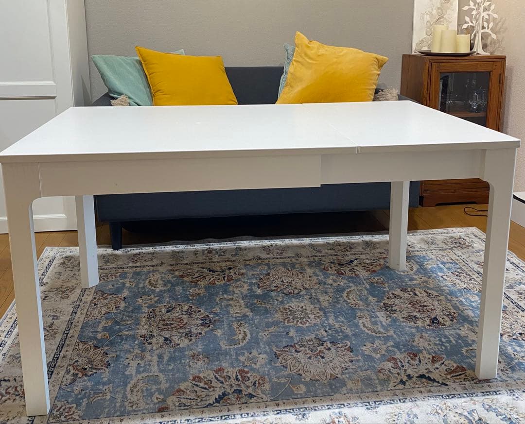 【ソファに合う】IKEAテーブル　高さ低め　65cm カフェテーブル　伸長できる