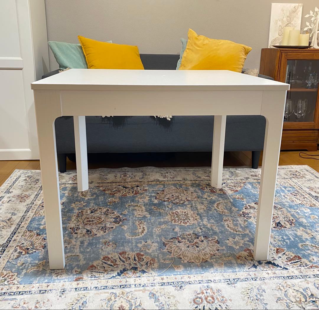 【ソファに合う】IKEAテーブル　高さ低め　65cm カフェテーブル　伸長できる
