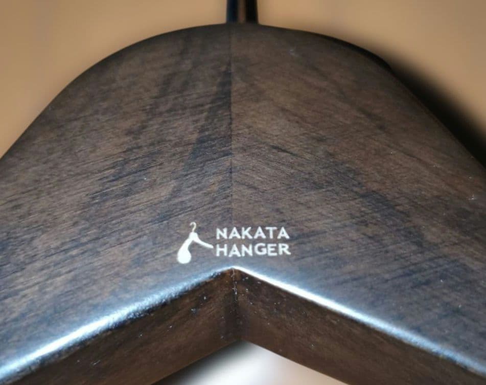 ナカタハンガー 　型番SET-01 5本セット スーツ用　 フェルトバー付