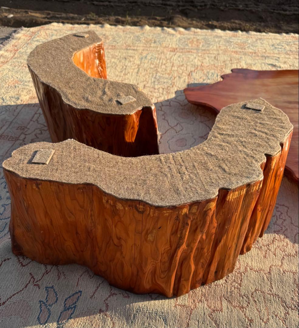 年輪ぎっしり＆美しい杢目！希少な屋久杉の座敷机 無垢材 座卓