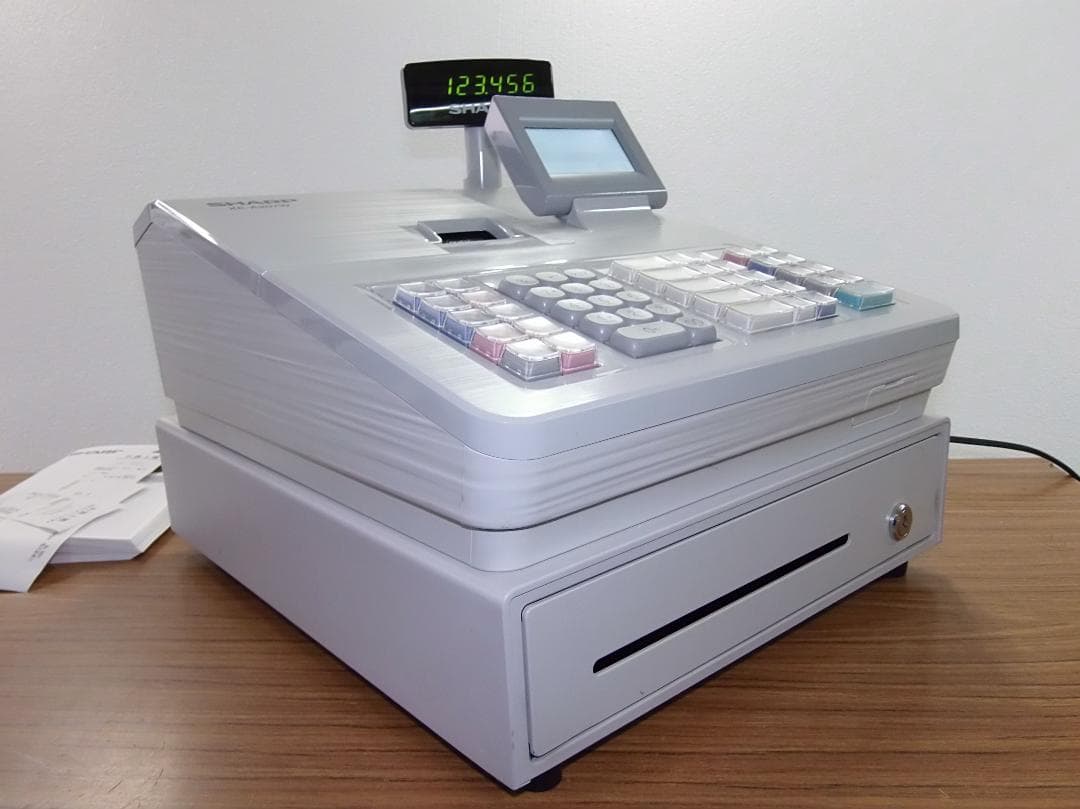 設定無料 SHARP 電子レジスター XE-A207W-W 250524