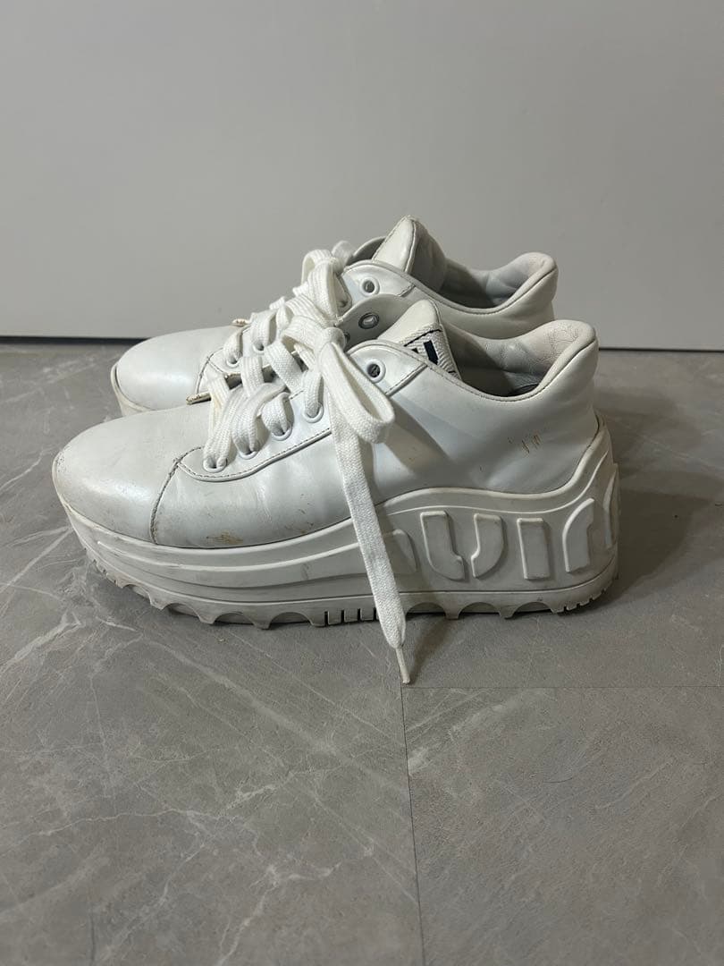 miumiu/レザースニーカー/厚底