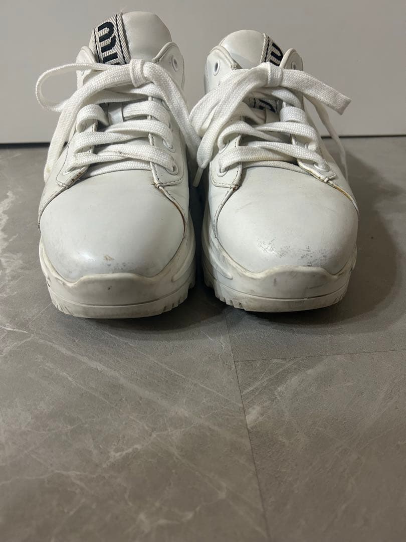 miumiu/レザースニーカー/厚底