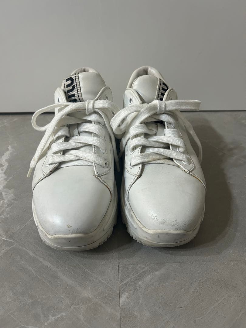 miumiu/レザースニーカー/厚底