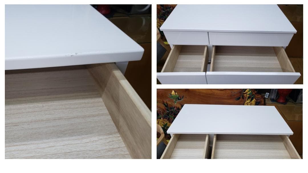 みっしー　美品　引き出し付き　３連ダストボックス