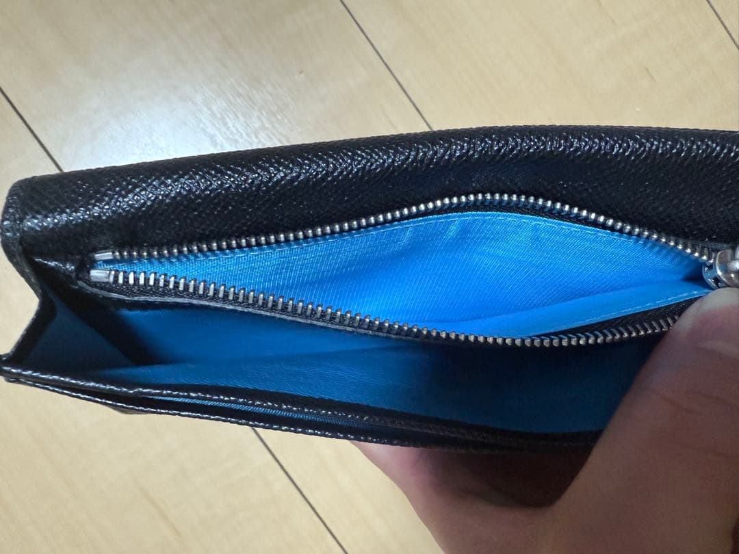 【極美品】 BVLGARI 長財布 二つ折り ウォレット サフィアーノ レザー