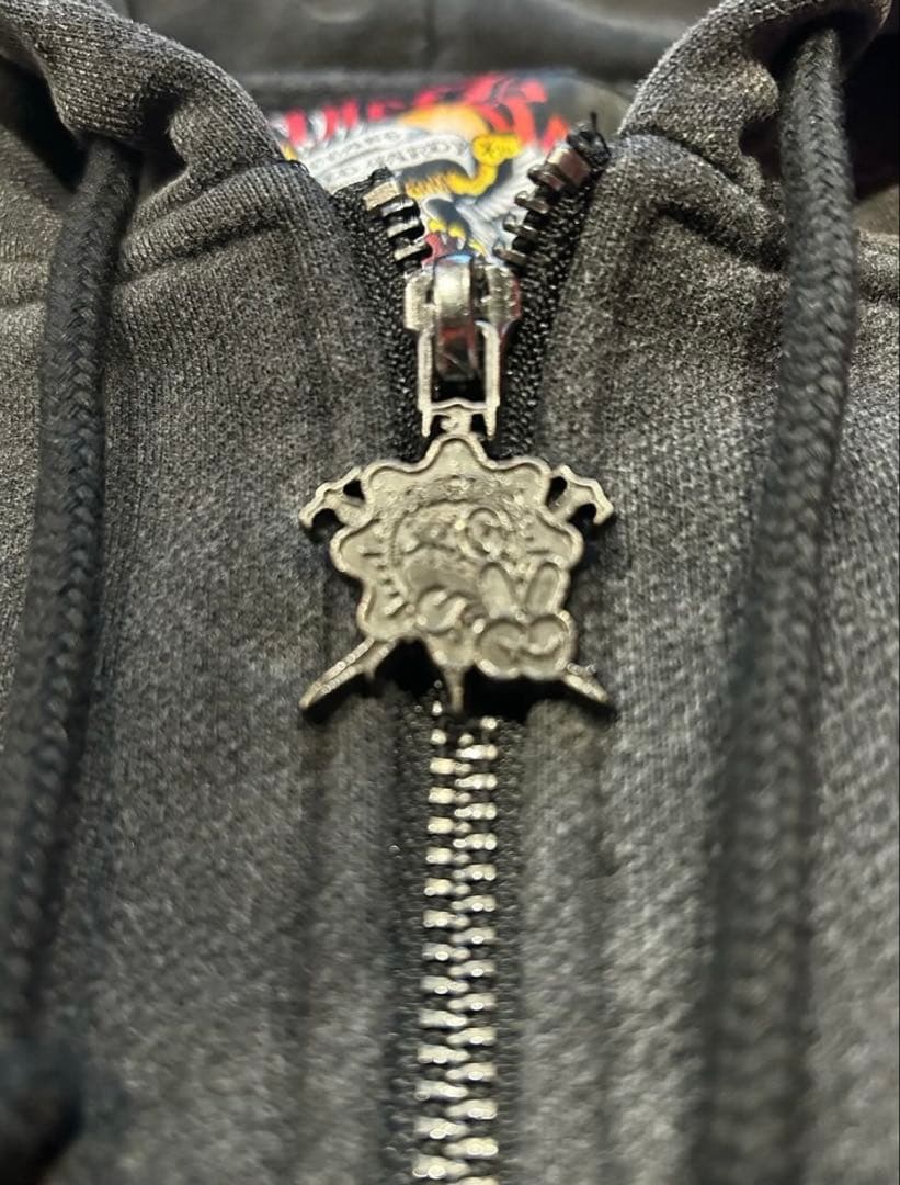 なるed hardy×unknown london 希少　パーカー