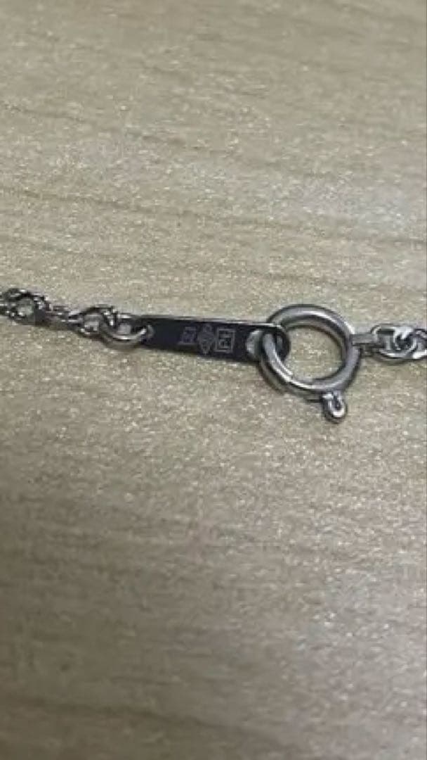 PT999 純プラチナ　ワイドスクリューネックレス