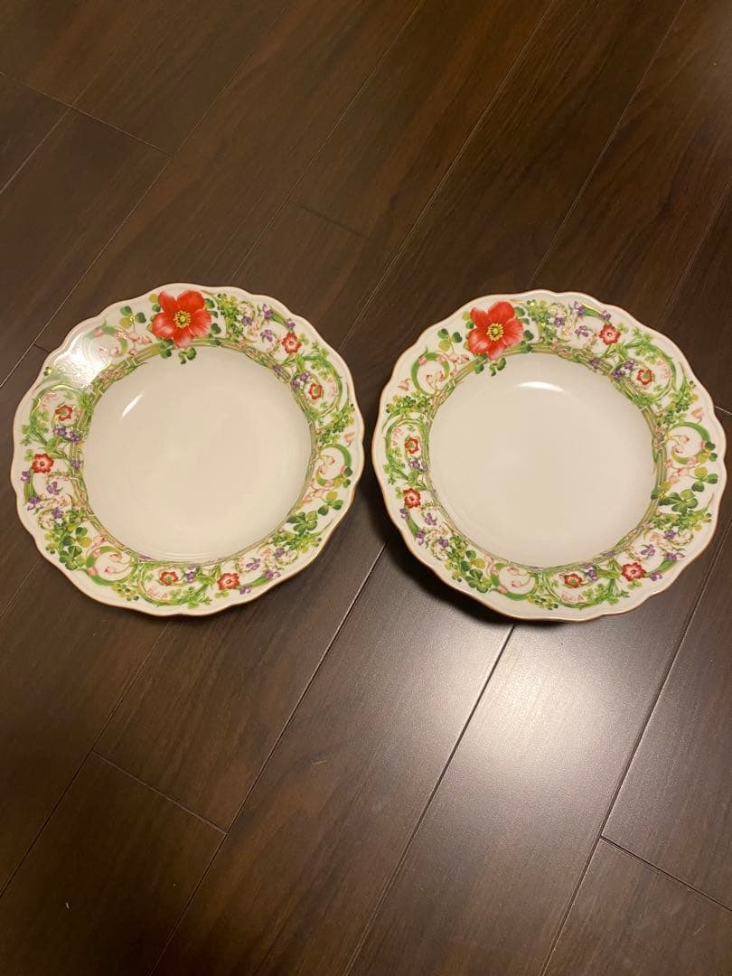 ローゼンタール　ヴェルサーチ　サラダ皿　２枚FLOWER　FANTASY