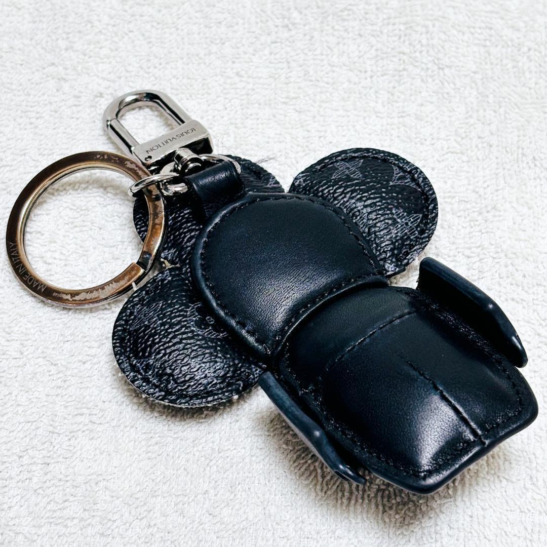 【レア】ルイヴィトン チャーム MP1998 モノグラム ブラック 花 フラワー