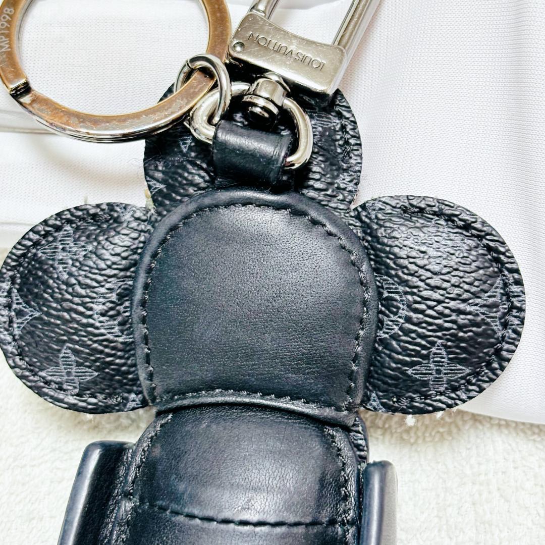 【レア】ルイヴィトン チャーム MP1998 モノグラム ブラック 花 フラワー