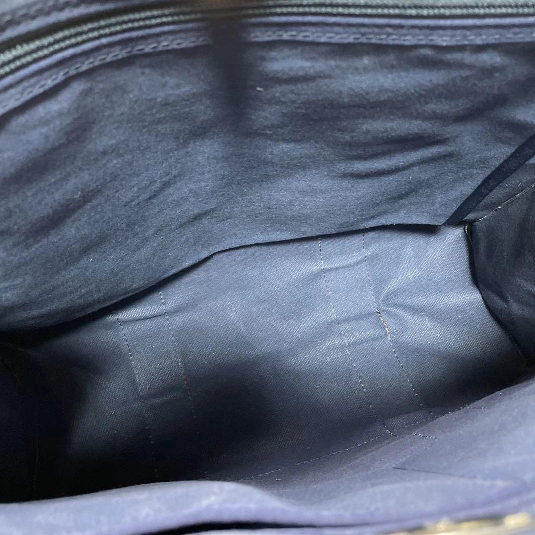 美品✨ 犬印鞄製作所 A4可 キャンバストート中 ネイビー