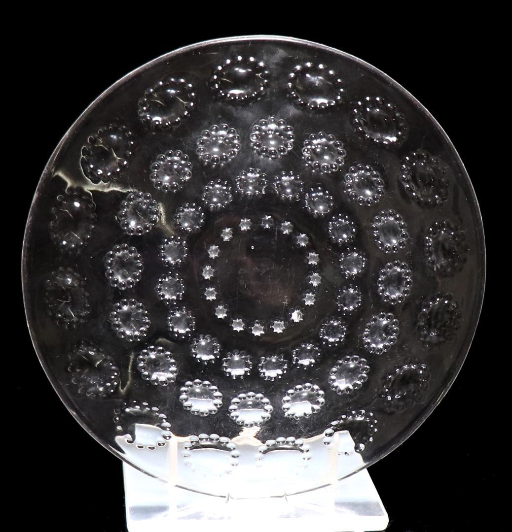 ルネ・ラリック 激レア 高級硝子皿18cmプレート アスター1935年サインあり