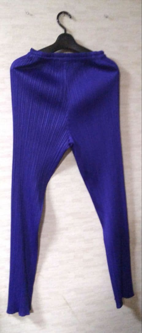 PLATS PLATS ストレートパンツ ネイビー