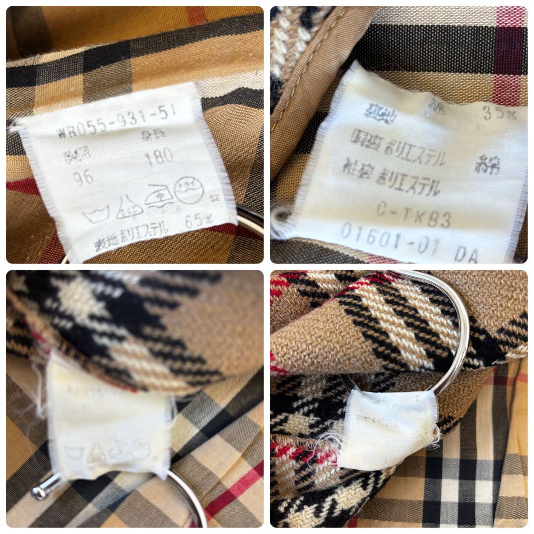 BURBERRY✨XLサイズ2wayライナー付ステンカラーコート比翼ノバチェック