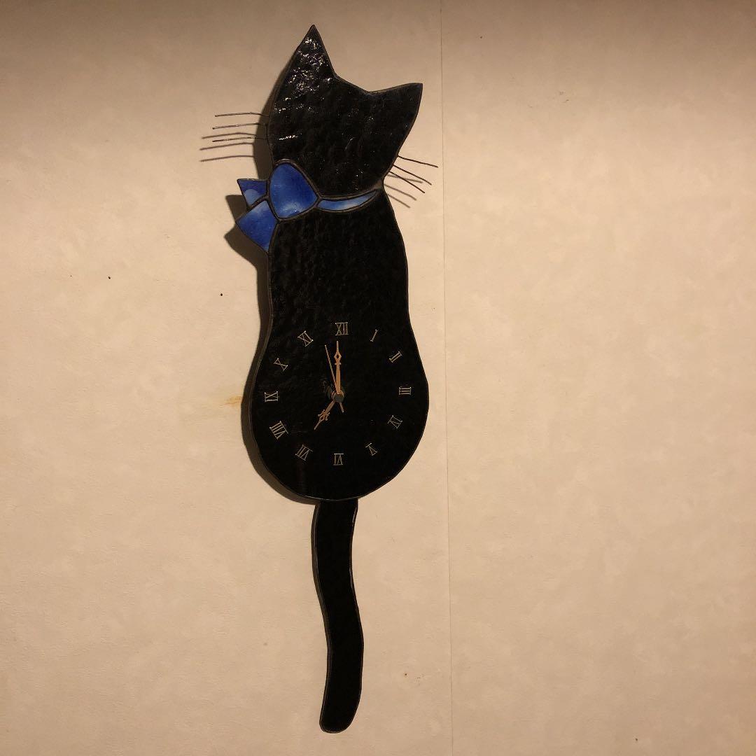 ステンドグラス　掛け時計