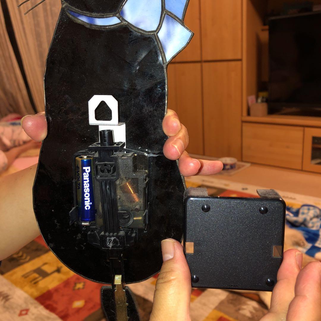 ステンドグラス　掛け時計