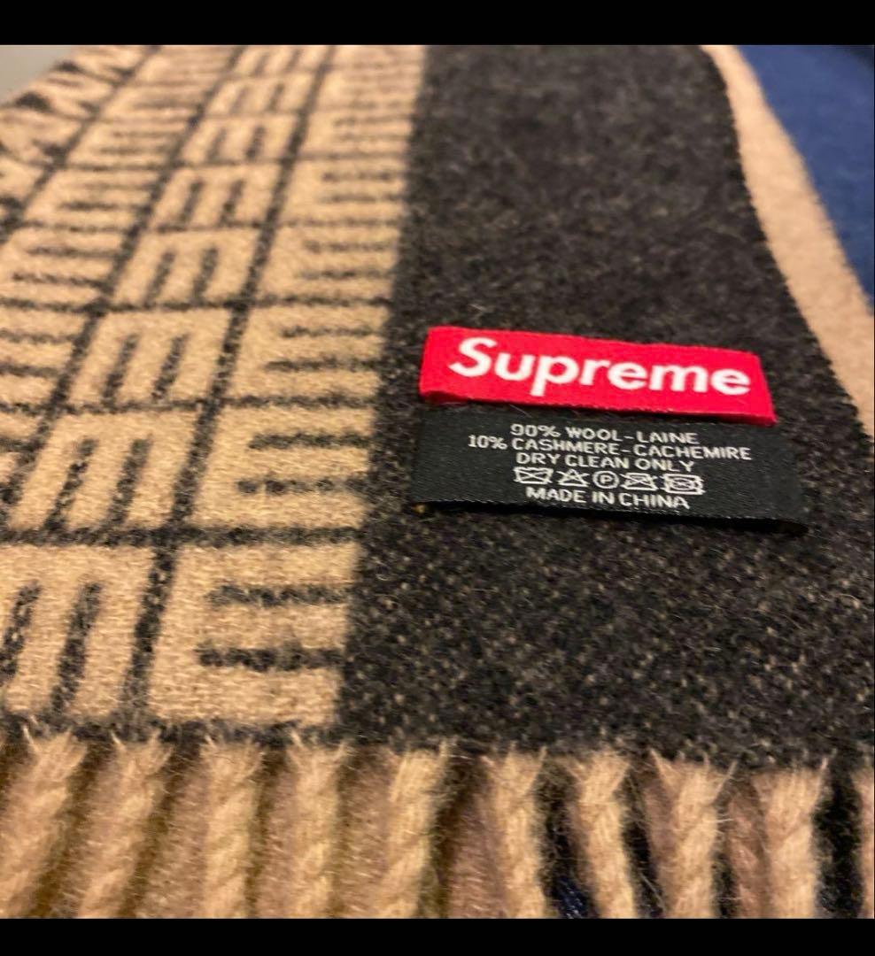 小物 Supreme Logo Repeat Scarf Tan