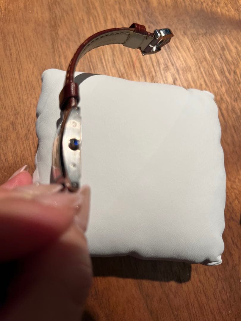 国内百貨店　直営店購入　カルティエ　タンクアメリカン　フランス製ベルト　電池交換