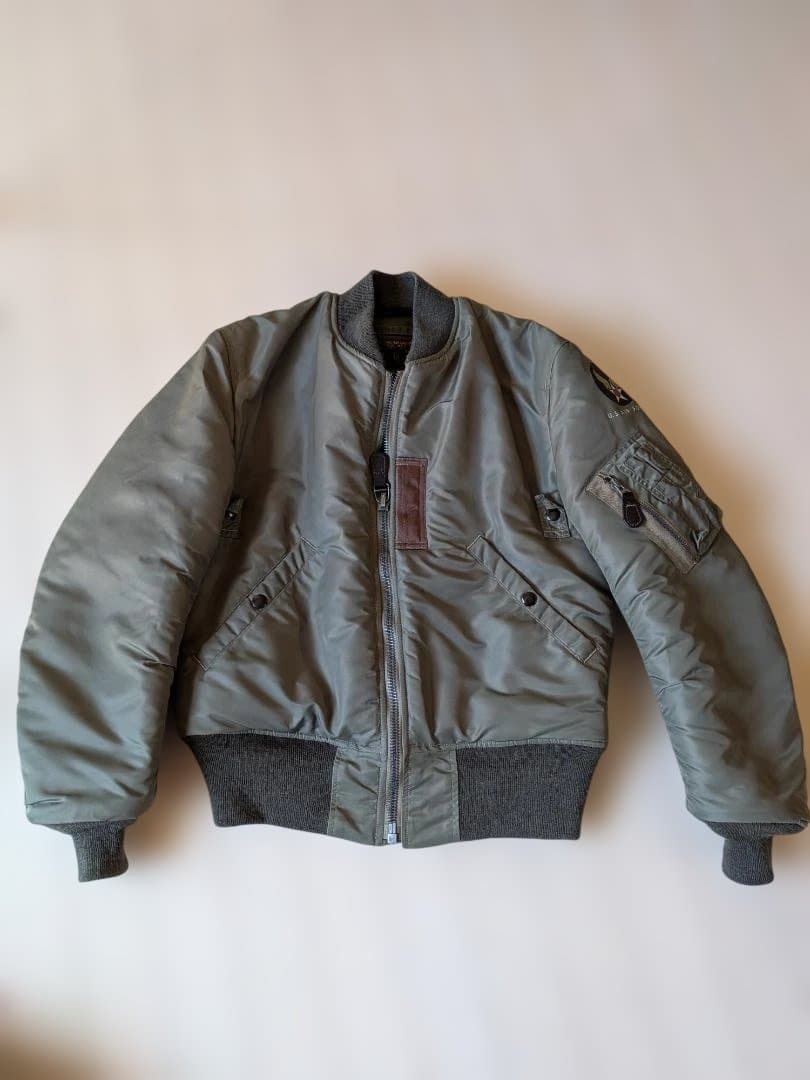 バズリクソンズ　MA-1 フライトジャケット　セージグリーン