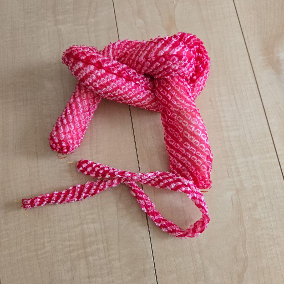 紫　オレンジ　勝山簪　七五三 髪飾りセット つまみ細工 かのこ　ちんころ　日本髪