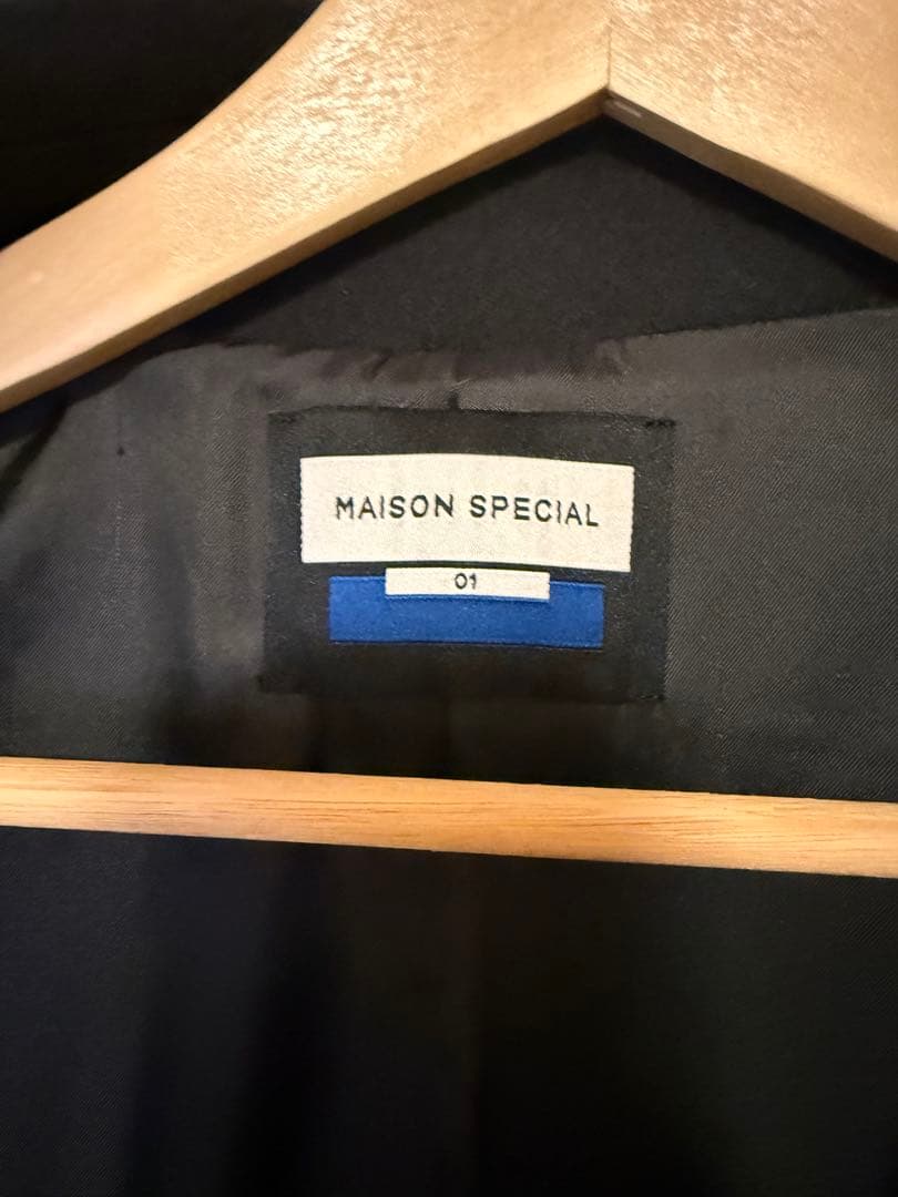 メゾンスペシャル Super140 Melton Balmachan Coat