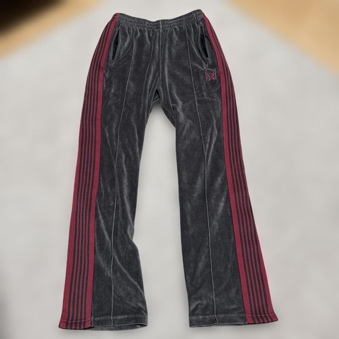 Needles ベロア　トラックパンツ　グレー