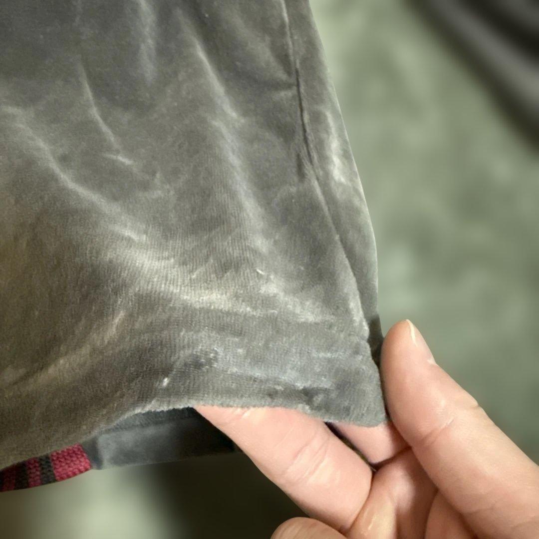 Needles ベロア　トラックパンツ　グレー