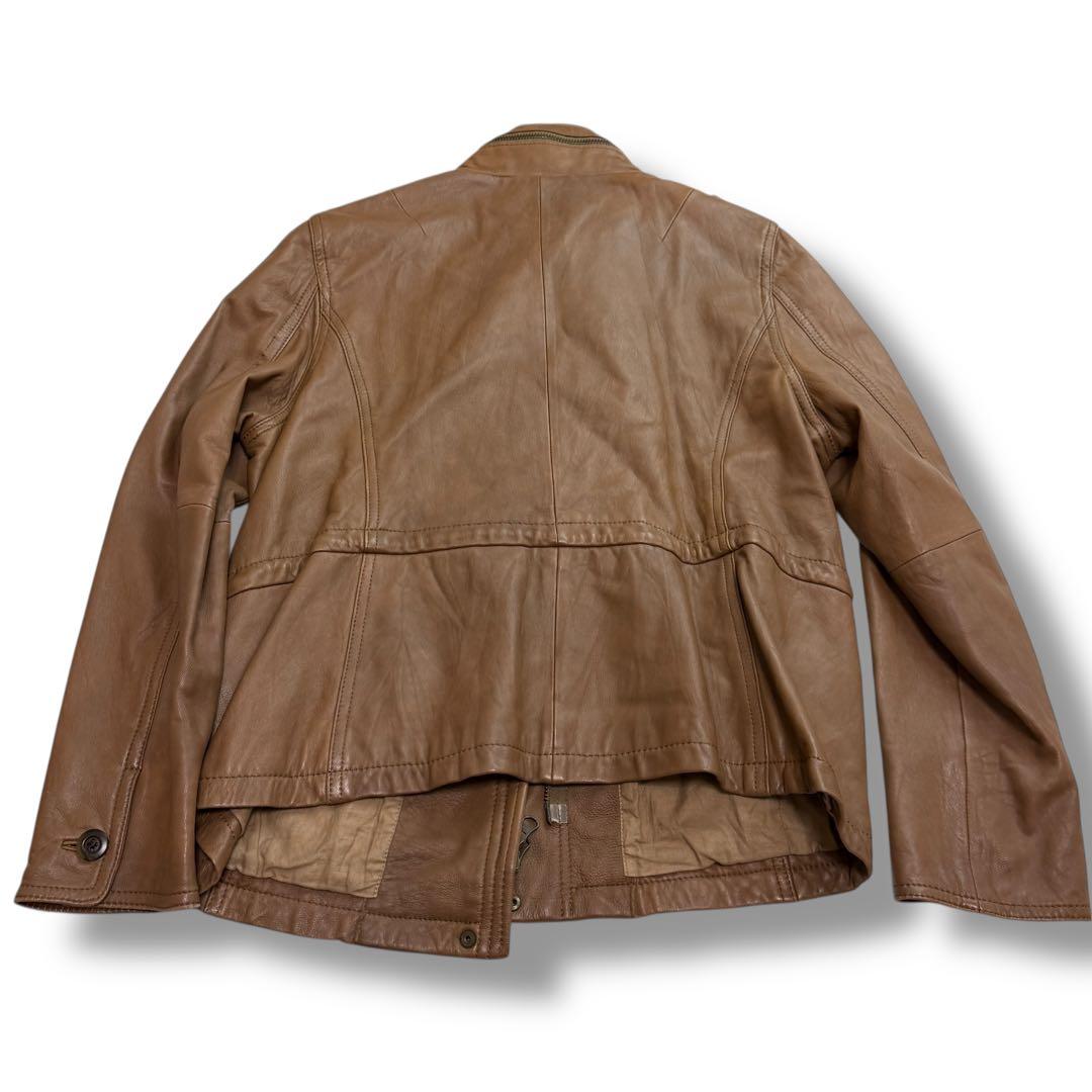 23区 1929 ラムレザー ライダースジャケット 48 羊革　フード収納