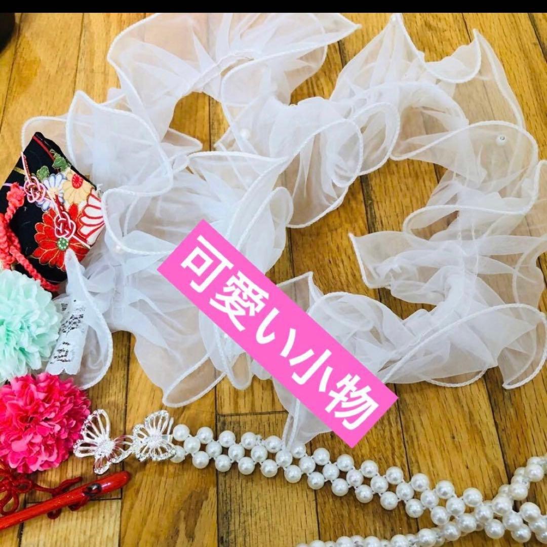 七五三七歳❣️四つ身着物未使用⭐︎ピンク花々金彩煌びやか絢爛⭐︎完全フルセット激可愛い