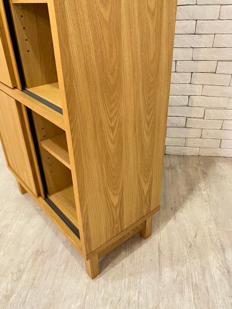 【東京都内23区配送無料】フランフラン アコルド タモ材 ブックシェルフ 本棚