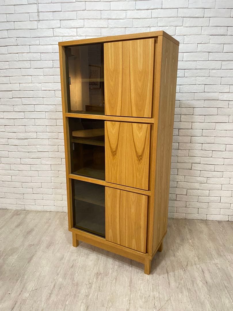 【東京都内23区配送無料】フランフラン アコルド タモ材 ブックシェルフ 本棚