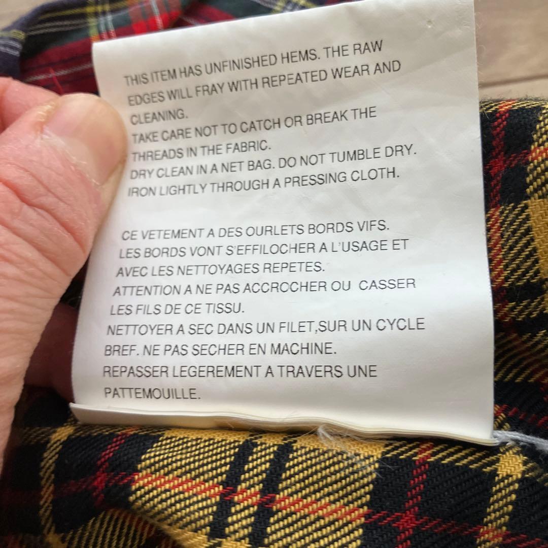 コムデギャルソン　変形チェックスカート