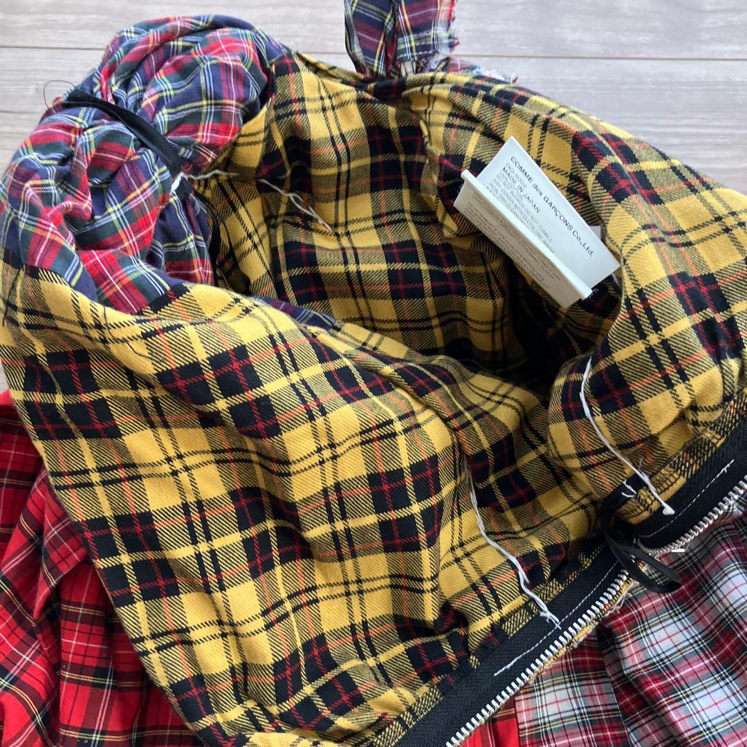 コムデギャルソン　変形チェックスカート