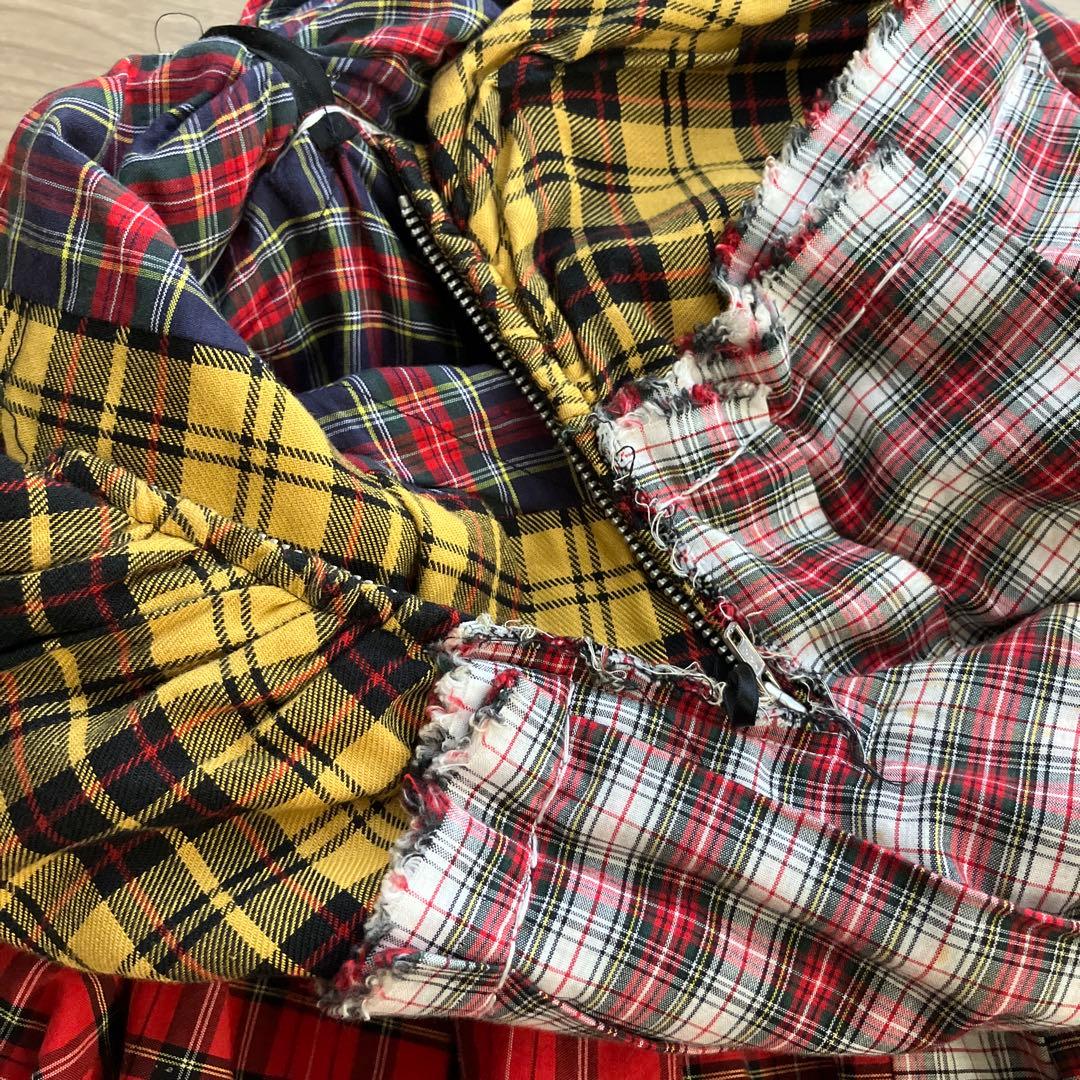 コムデギャルソン　変形チェックスカート