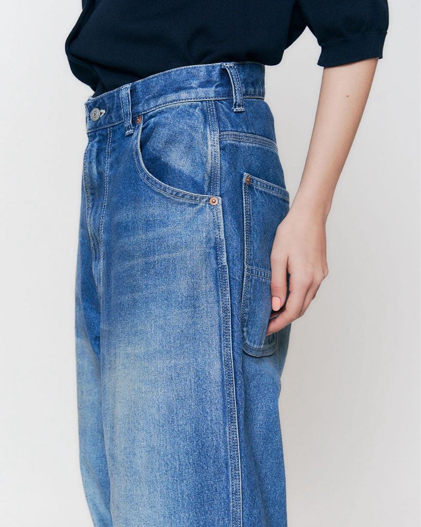 ★美品★シンゾーン shinzone TOOL DENIM PANTS ブルー