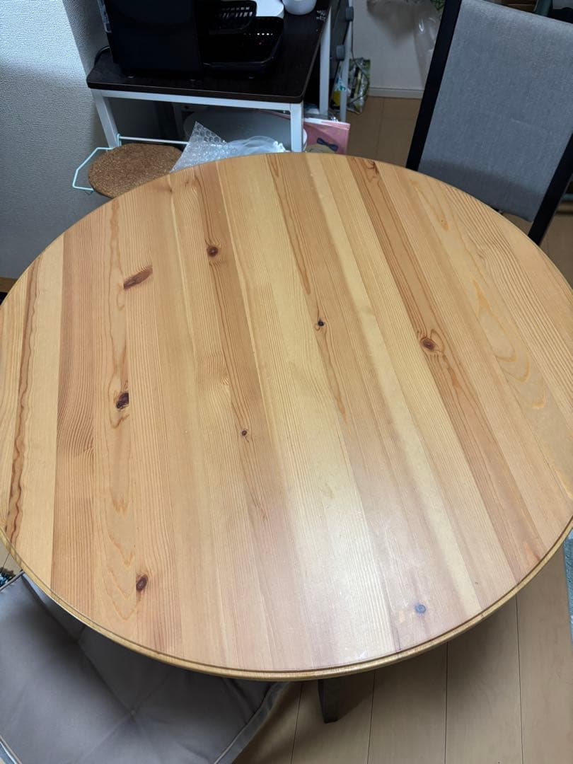 【引取限定】円形ダイニングテーブルセット