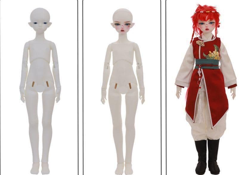 AS08 bjd 1/4 ドール本体 Amos　球体関節人形 ハンドメイド