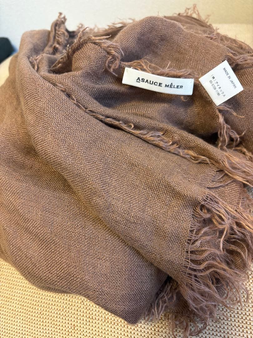 アソースメレ　ASAUCE MELER リネンフリンジストール