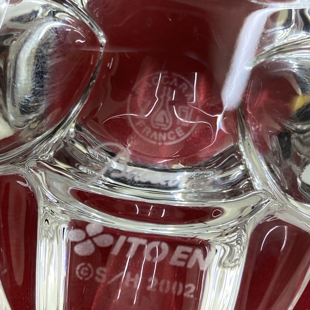 【美品】バカラ　お茶犬　伊藤園　犬　ドッグ　箱付き　クリスタルオブジェ