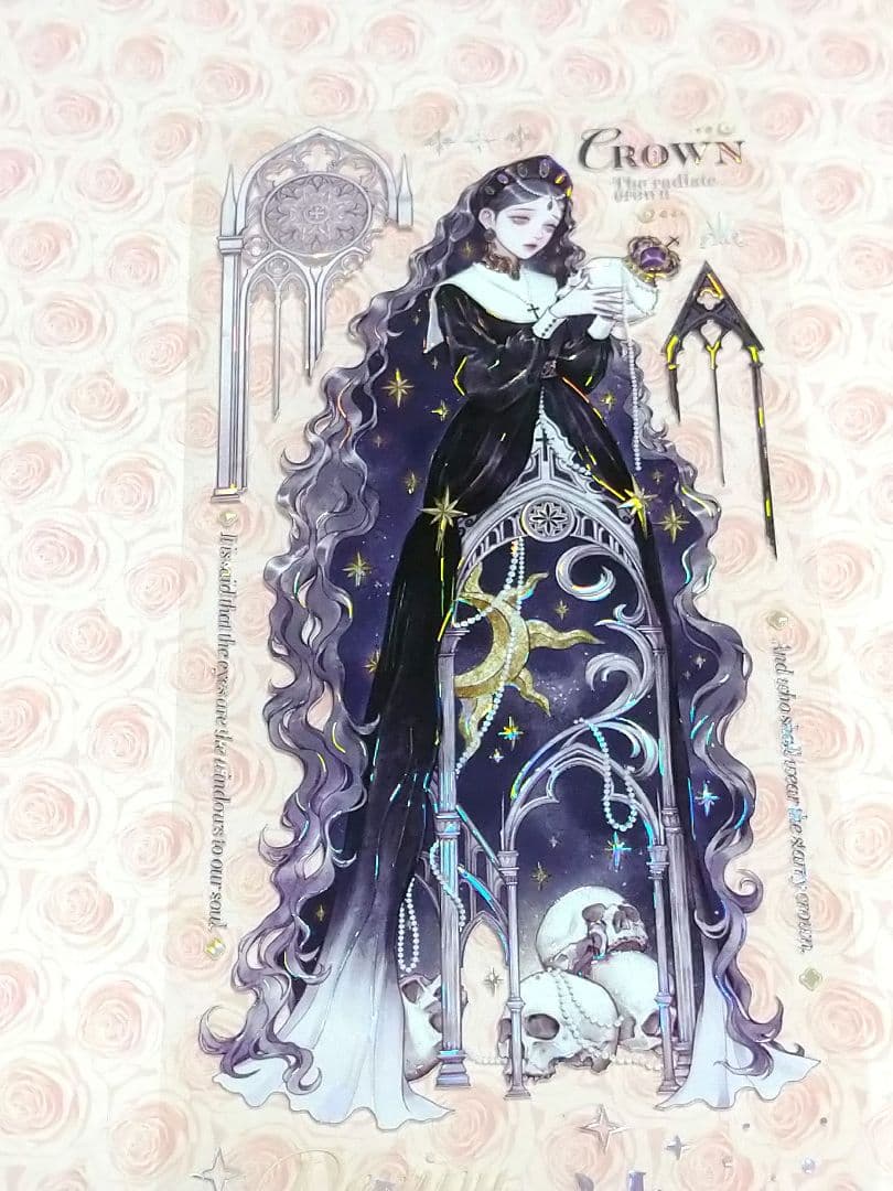 J1145＃至亡灵书(贝壳光)shine切り売り海外人物マステ女の子