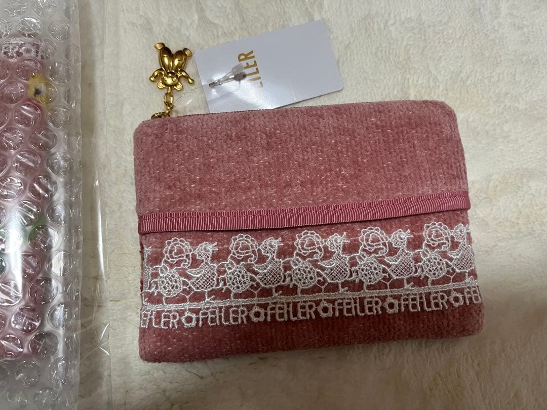 フェイラー♡近沢レースコラボ　ハイジペイズリー　ティッシュポーチとハンカチセット