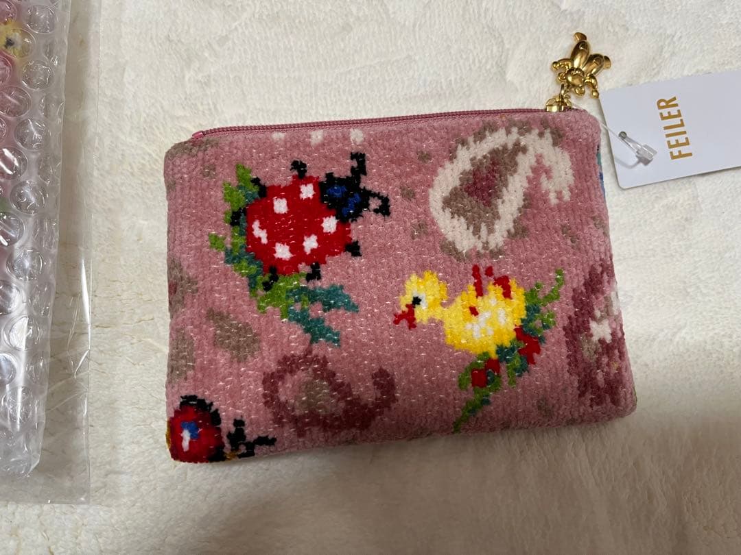 フェイラー♡近沢レースコラボ　ハイジペイズリー　ティッシュポーチとハンカチセット