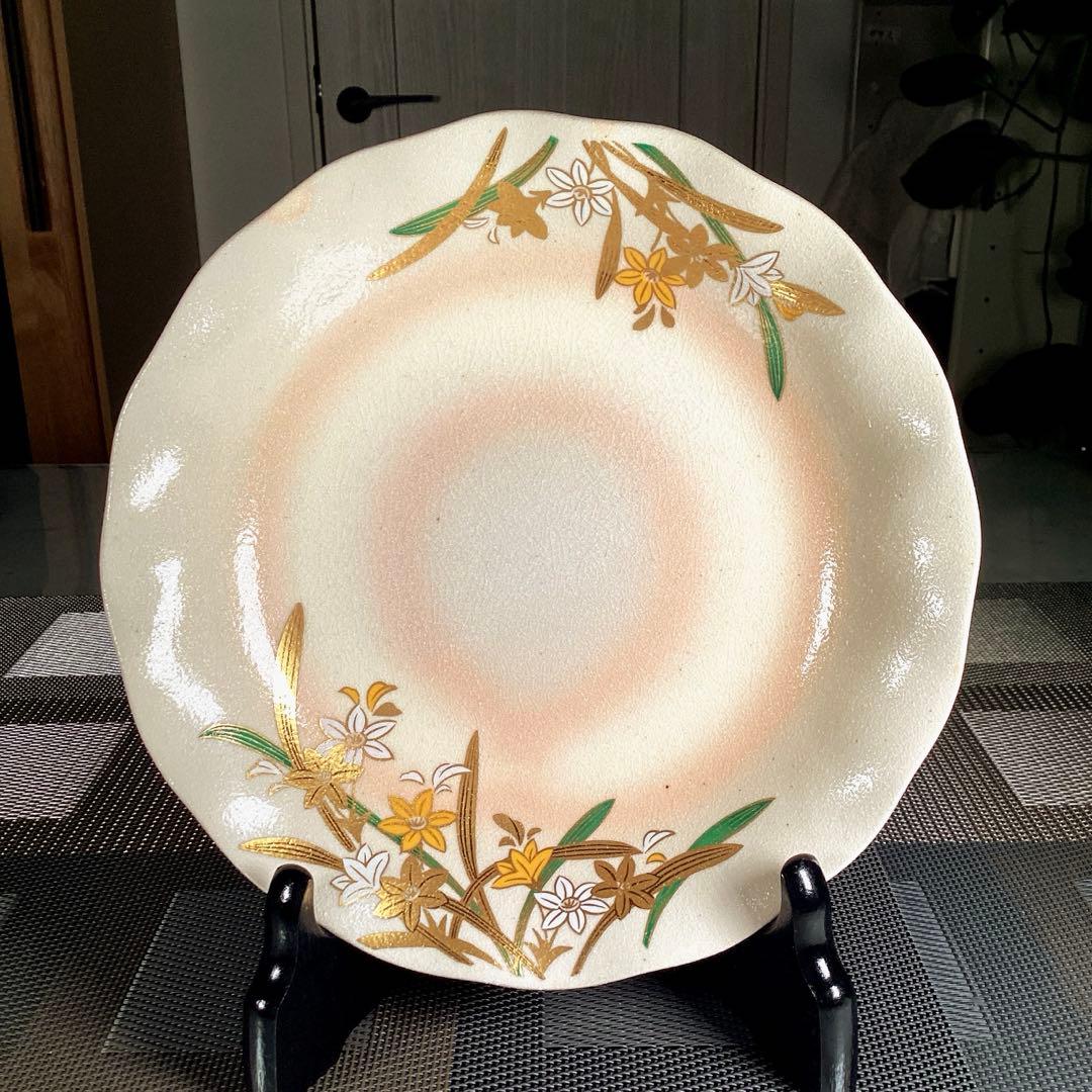 『未使用•金彩の小範囲に痛み』　たち吉　中皿　5枚　柄違い