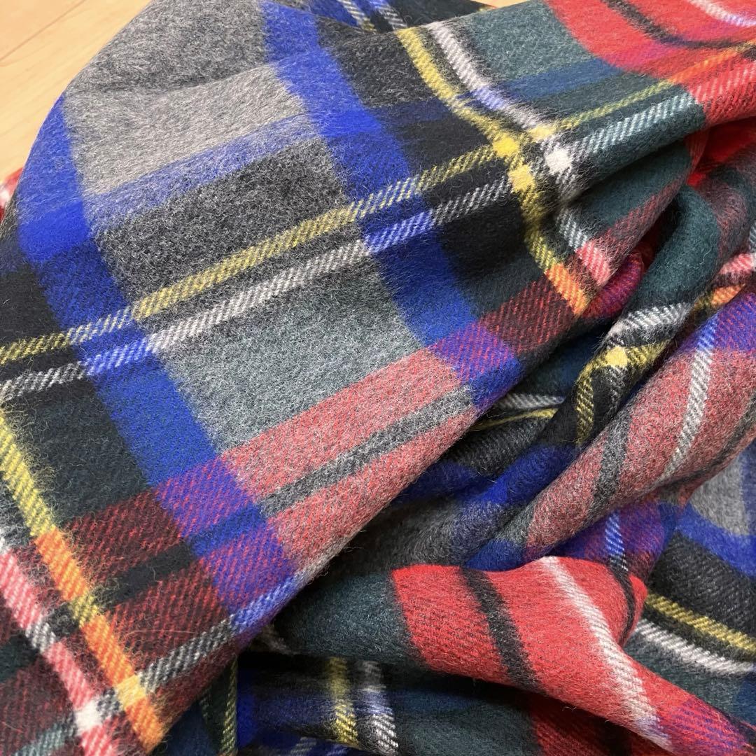 新品希少TWW◆大判カシミヤ混ストール3万グレースチュワート　検)ジョンストンズ